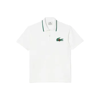 LACOSTE Polo Shirt Unisex White