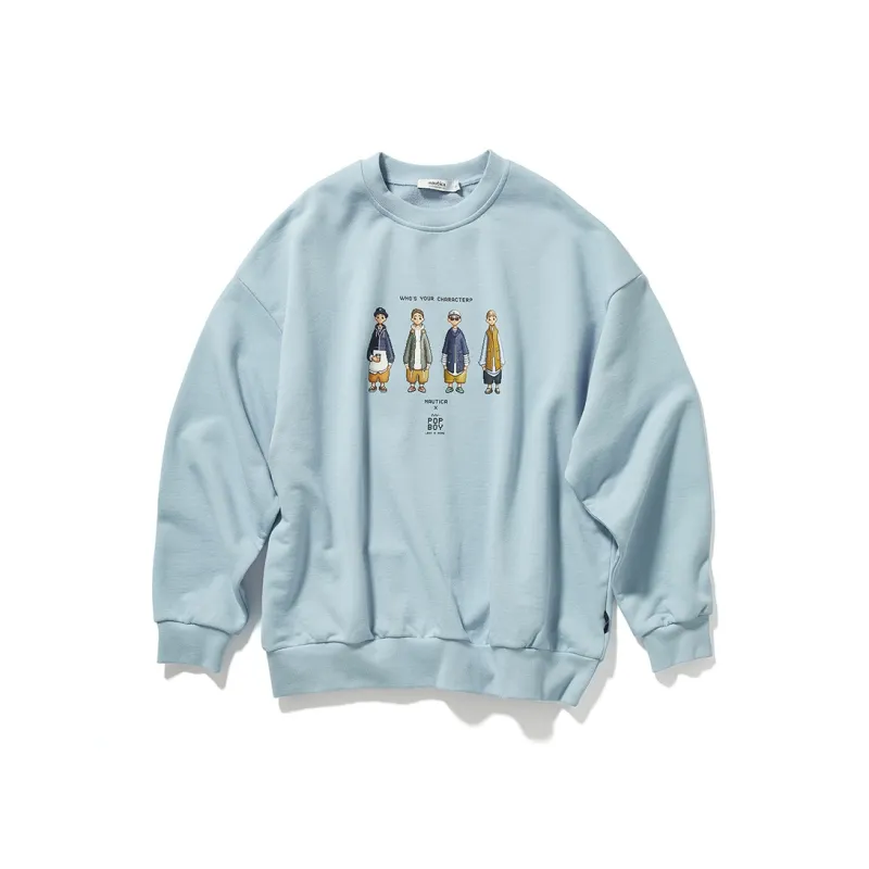 Nautica White Sail Sweatshirts Unisex-7