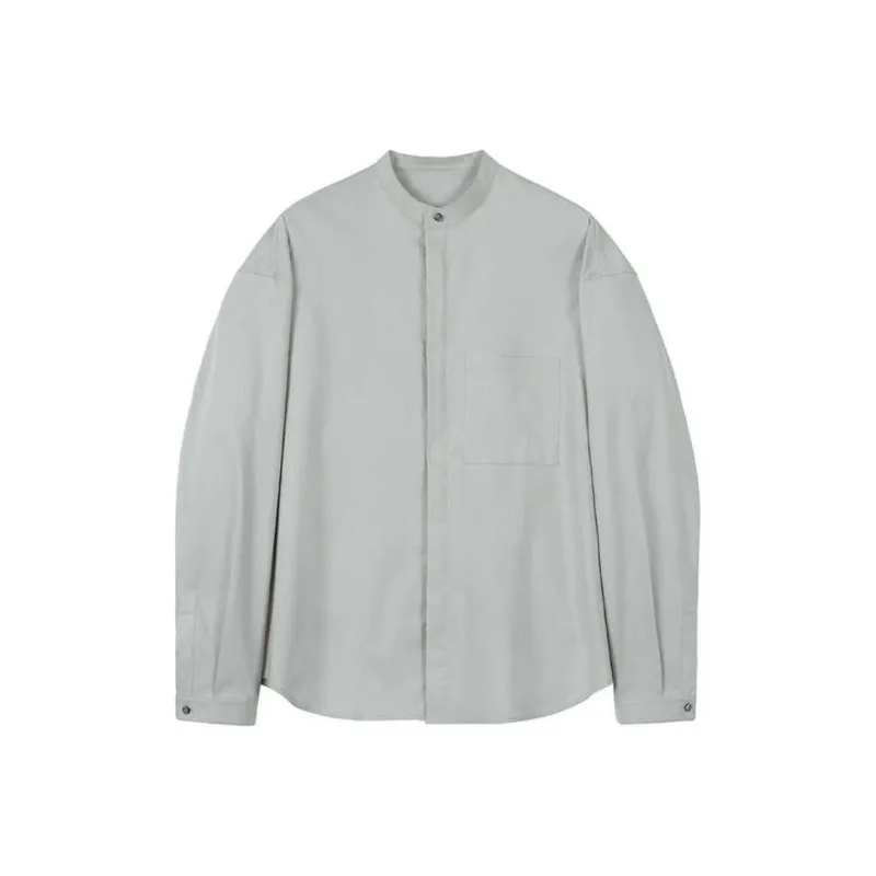 Osens Shirts Men Linen Gray-0