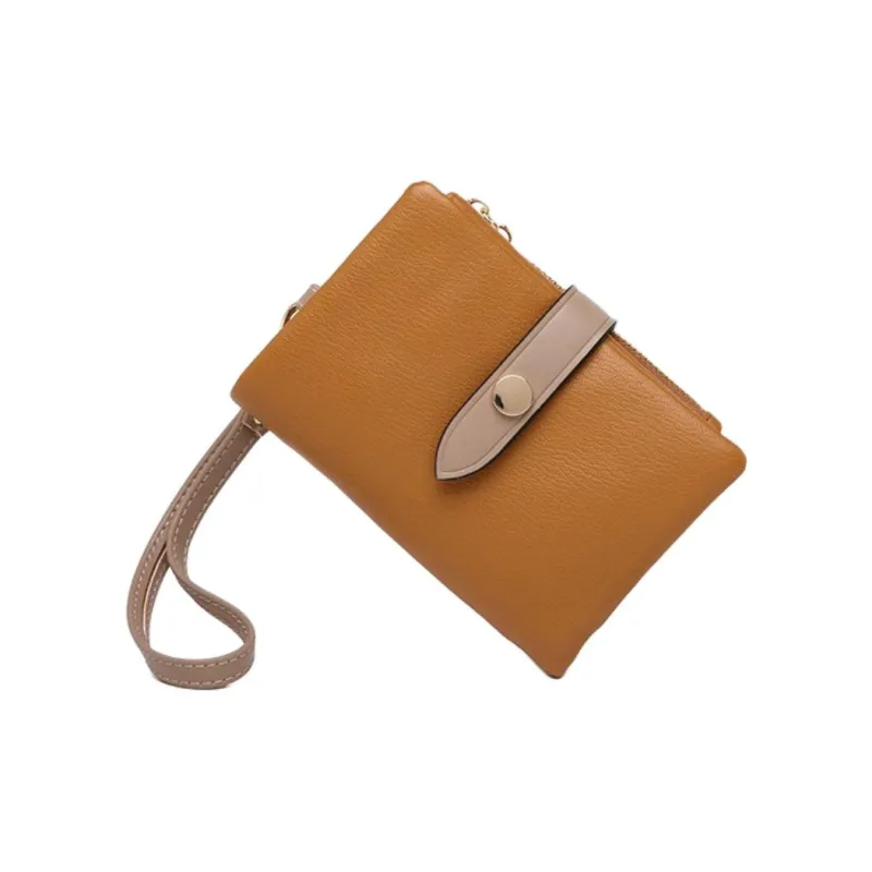 Tong Tong Rabbit Leather Wallet Women's Black/Red/Earth Yellow/Pink/Yellow Green/Khaki/Light Blue/White-2