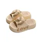 [6.5CM Platform LOVE]-Khaki