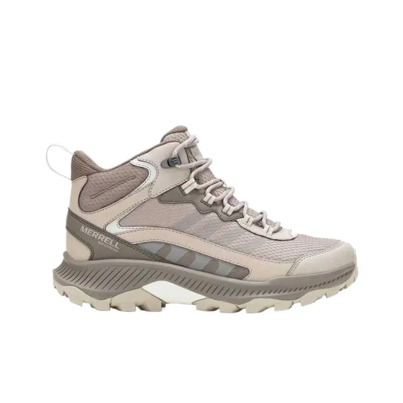 MERRELL Speed Strike 2 Hiking / Trekking Shoes Women's High Top Khaki, Gray-1