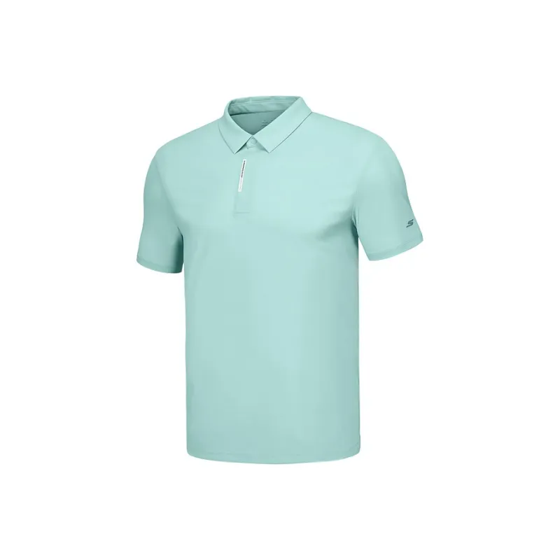 Skechers Polo Shirt Men's Aqua Green 02D9-0