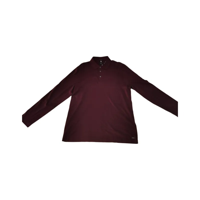 HUGO BOSS FW22 Polo Shirt Men's Burgundy-0