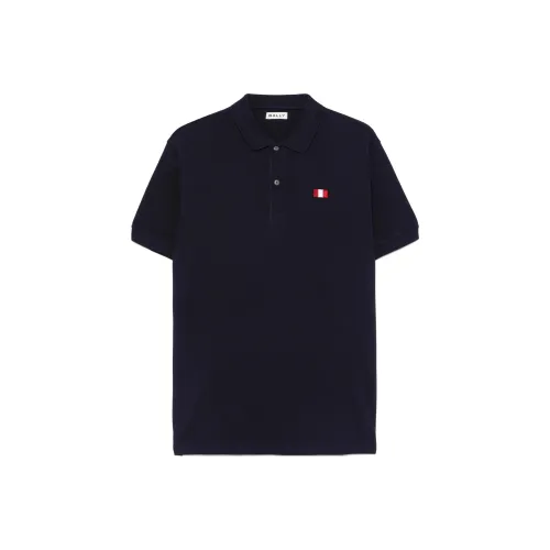 BALLY Flag Embroidered Short Sleeved Polo Shirt