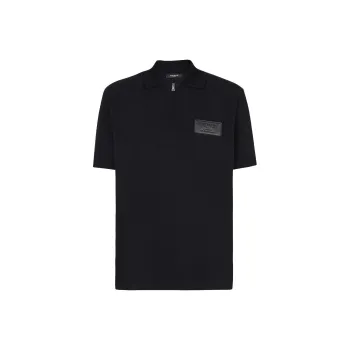 BALMAIN Logo Patch Polo Shirt