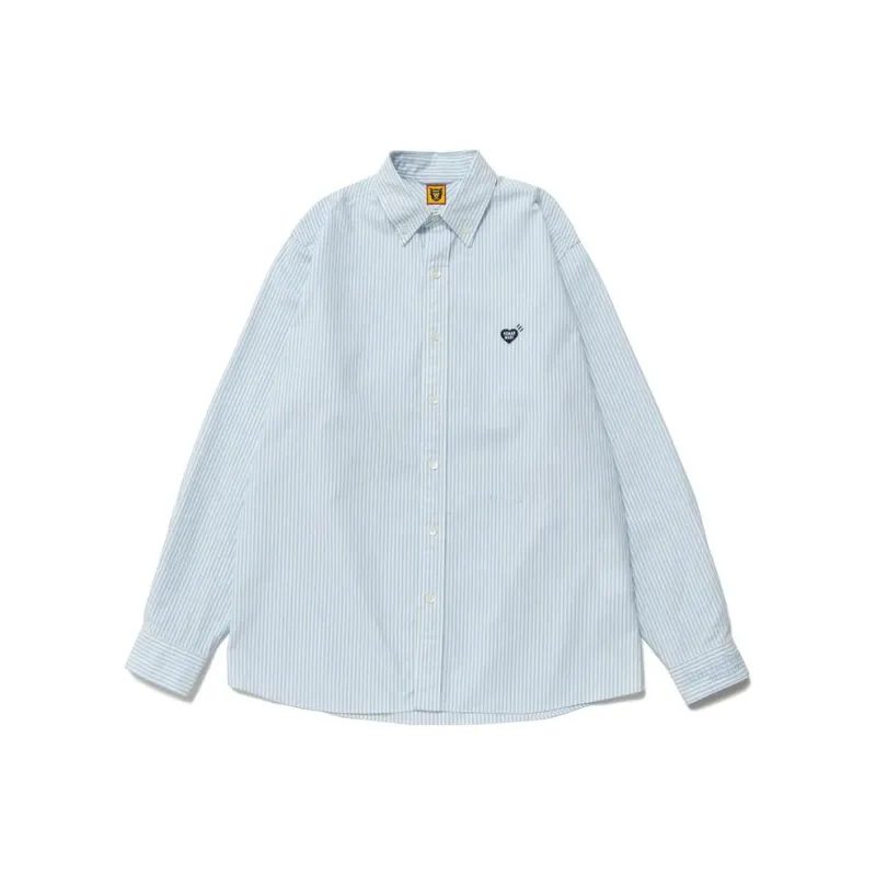 HUMAN MADE Heart Logo Stripe Bd Shirt-0