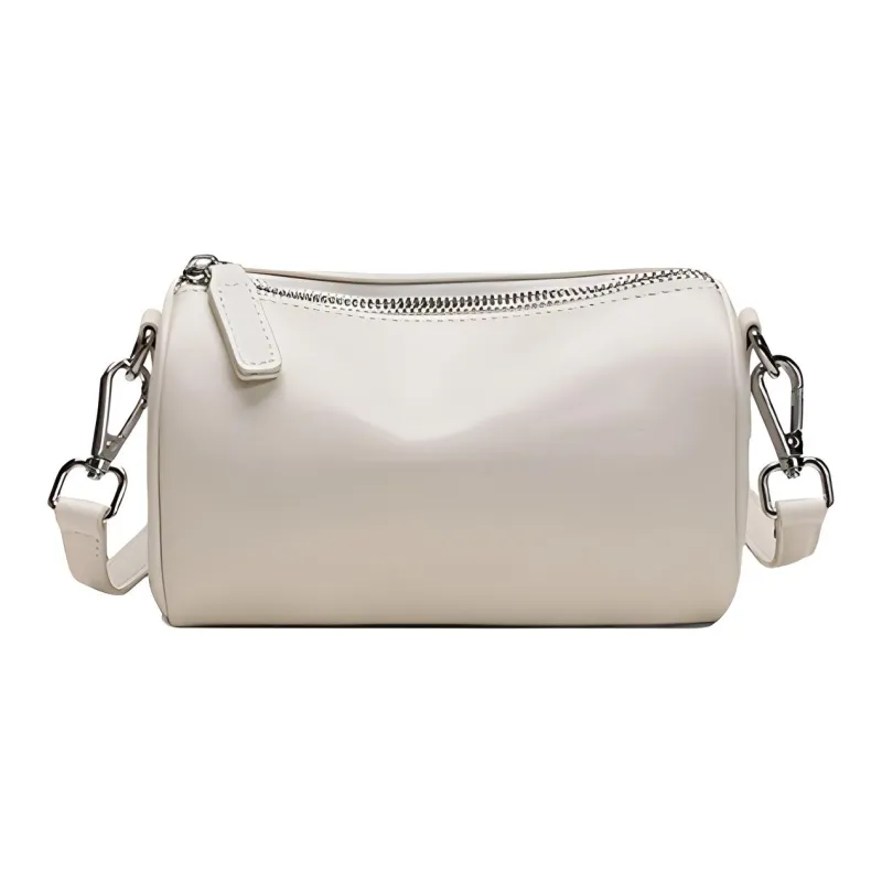 KAISER Top Grain Cow Leather Shoulder Bag Regular Women's Black/Caramel Brown/Ecru Apricot-4