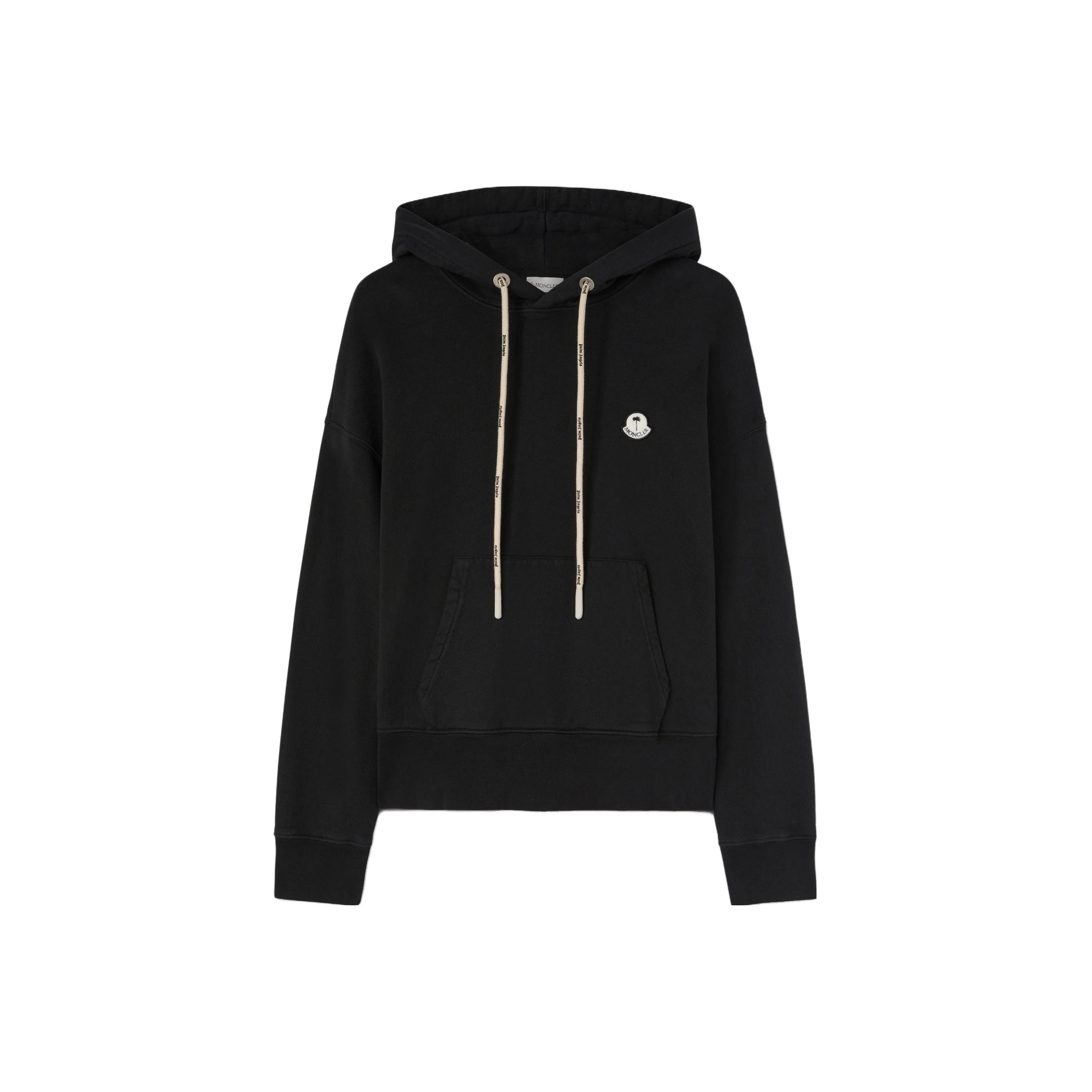 MONCLER Palm Angels モンクレール Sweatshirt スウェットシャツ PAXMONCLER_SWEATSHIRT in BLACK - WHITE | Palm Angels®