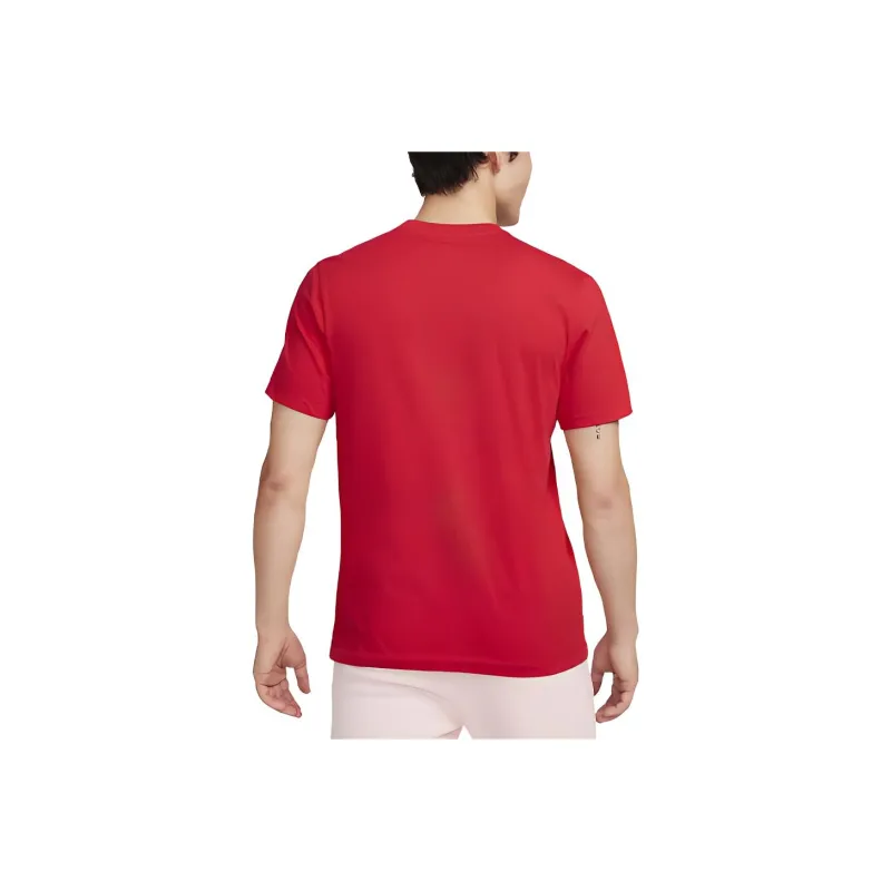 Nike T Shirts Men Red-1