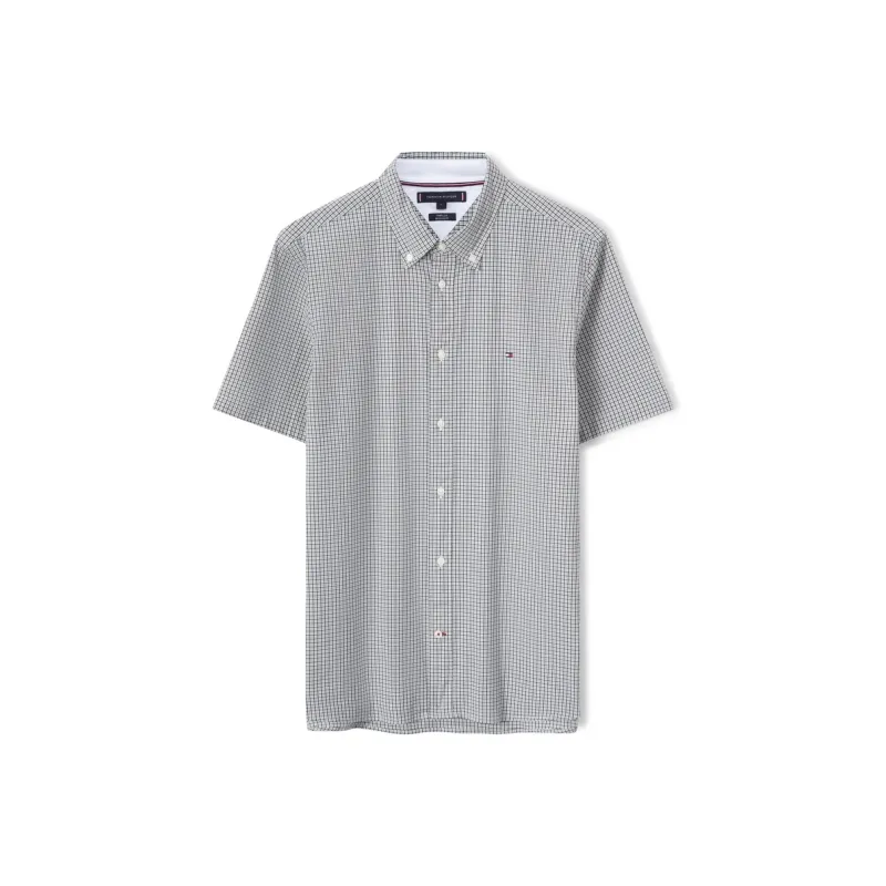 Tommy Hilfiger Shirt Men's Gray Plaid-0