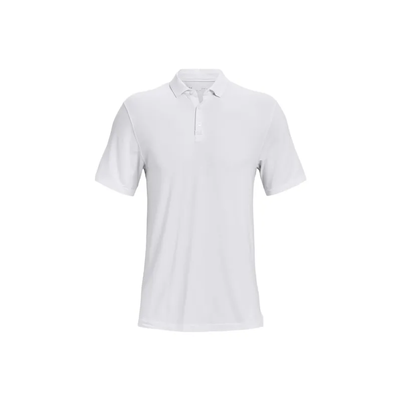 Under Armour Luxe Polo Shirts Men White-0