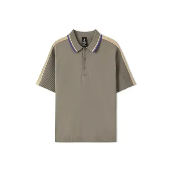 Skechers Polo Shirt Men's Gray Walnut