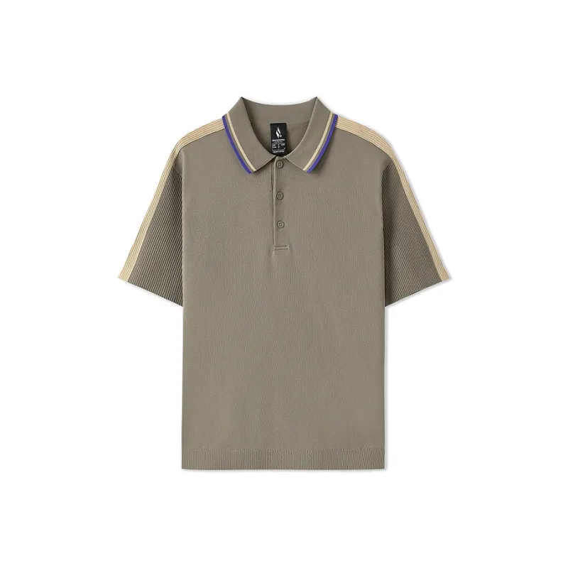 Skechers Polo Shirt Men's Gray Walnut-0