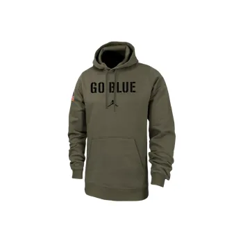 Jordan Michigan Club Fleece Sweatshirt Men's Medium Olive