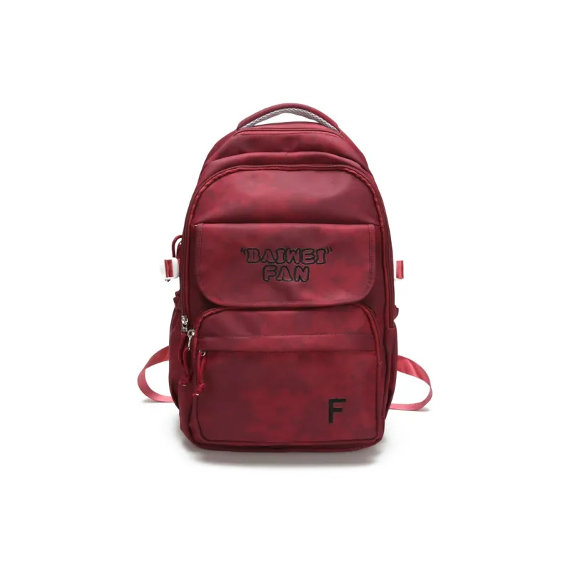XIANGSU Nylon Backpack Unisex White/Black/Red/Green-10