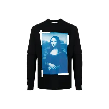 OFF WHITE Monalisa Print Long sleeve T shirt