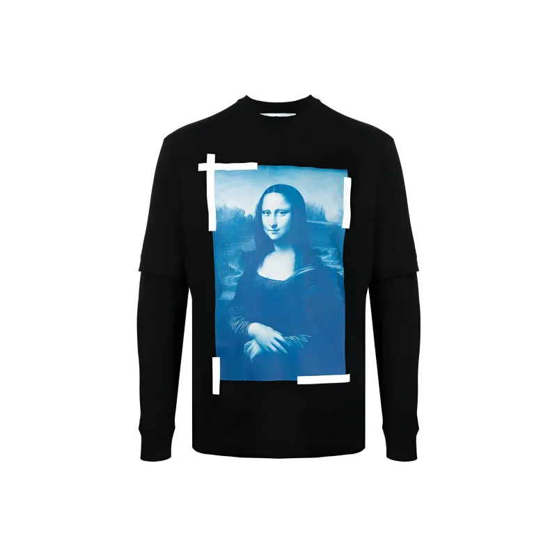 OFF WHITE Monalisa Print Long sleeve T shirt-0