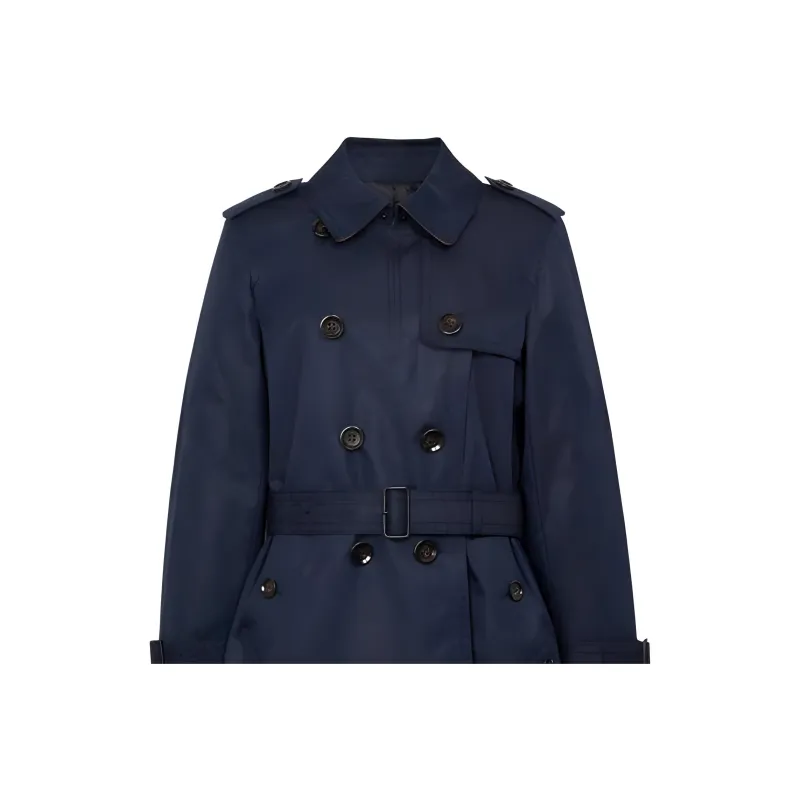 COACH Trench Coat Women's Marine Blue-2