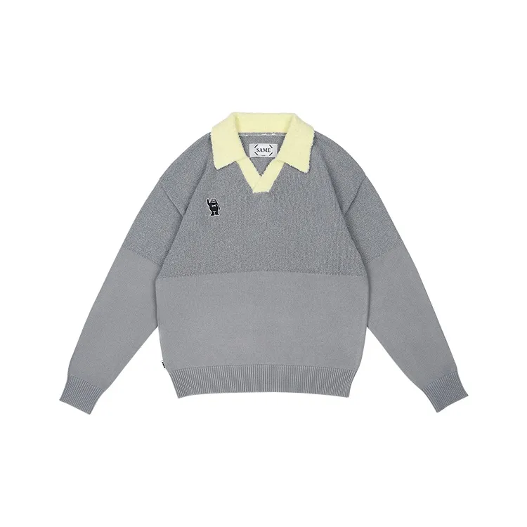 MYSAMESAME Sweater Unisex Gray In Stock-5