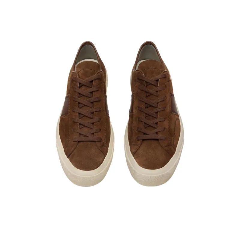TF Cambridge Low Top Skateboard Shoes Men's Brown-3