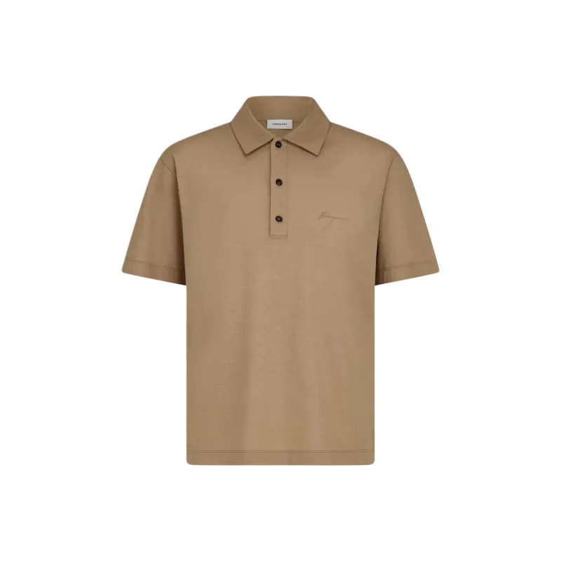 Ferragamo Signature Cotton Polo Shirt-0