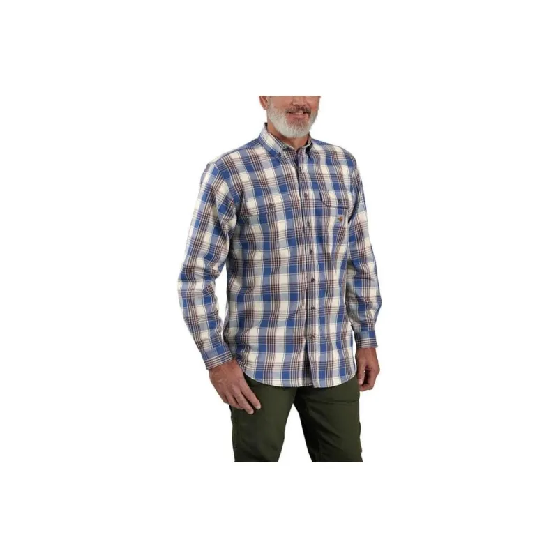 Carhartt 104507 TWILL LONG-SLEEVE PLAID SHIRT Shirt LOOSE FIT Men's-2