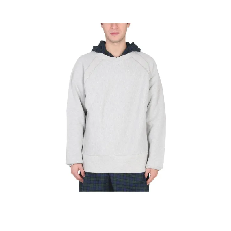 ENGINEERED GARMENTS Check Hooded Sweatshirt-0