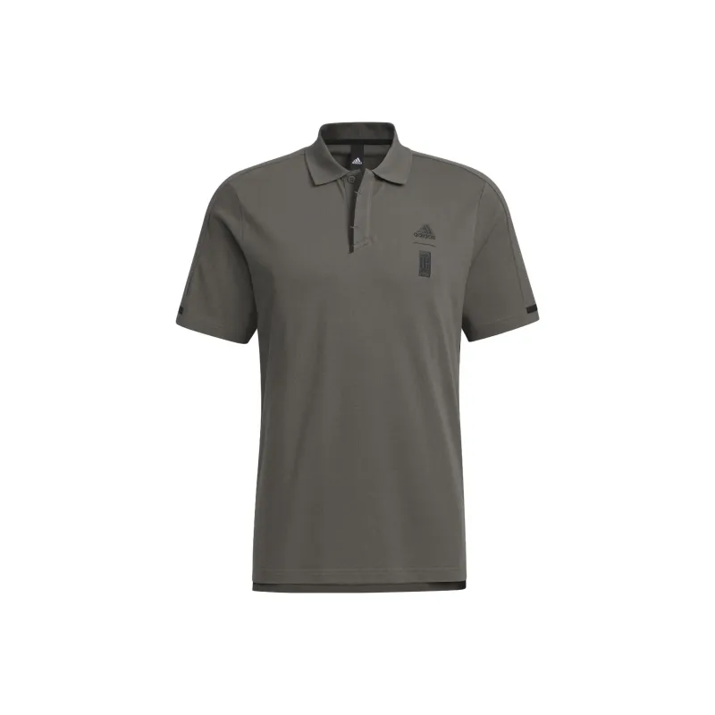 Adidas Polo Shirt Men's Stone Gray-0