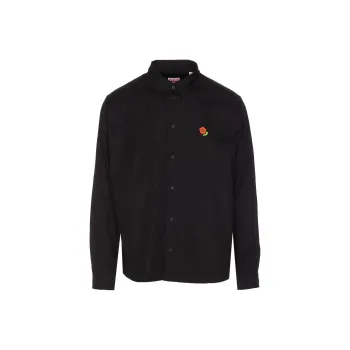 KENZO Floral Embroidered Long Sleeved Shirt