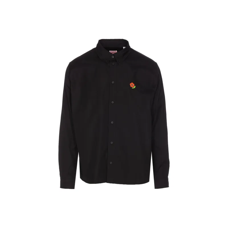 KENZO Floral Embroidered Long Sleeved Shirt-0