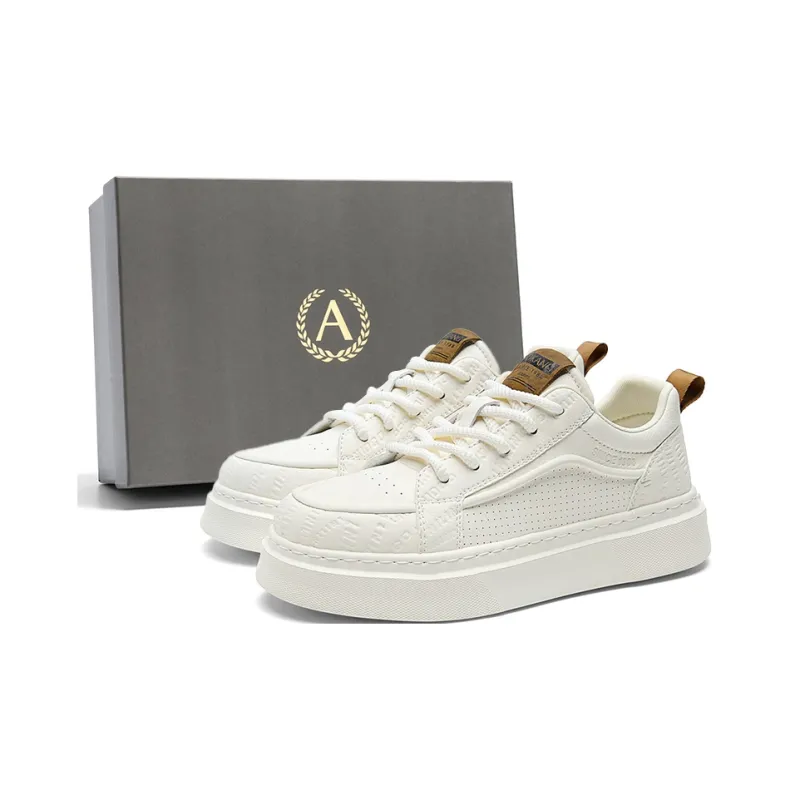AOKANG Air Force One Series Skateboard Shoes Men Low Top Yellow, Brown, White-14