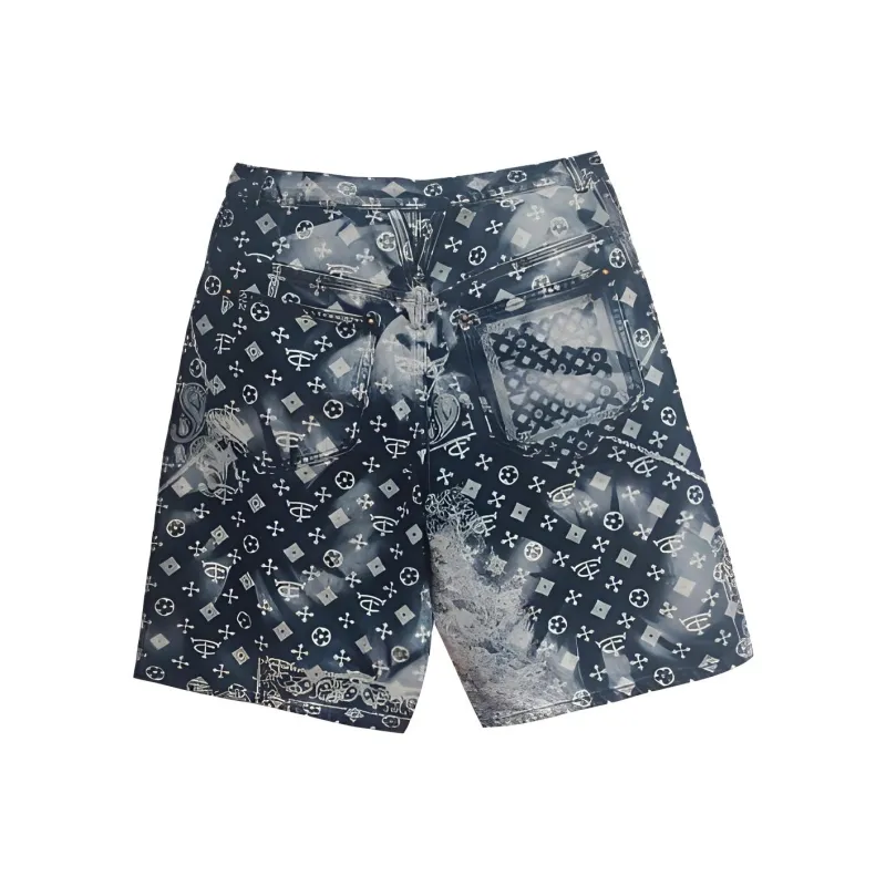 TCH Denim Shorts Unisex Blue-1