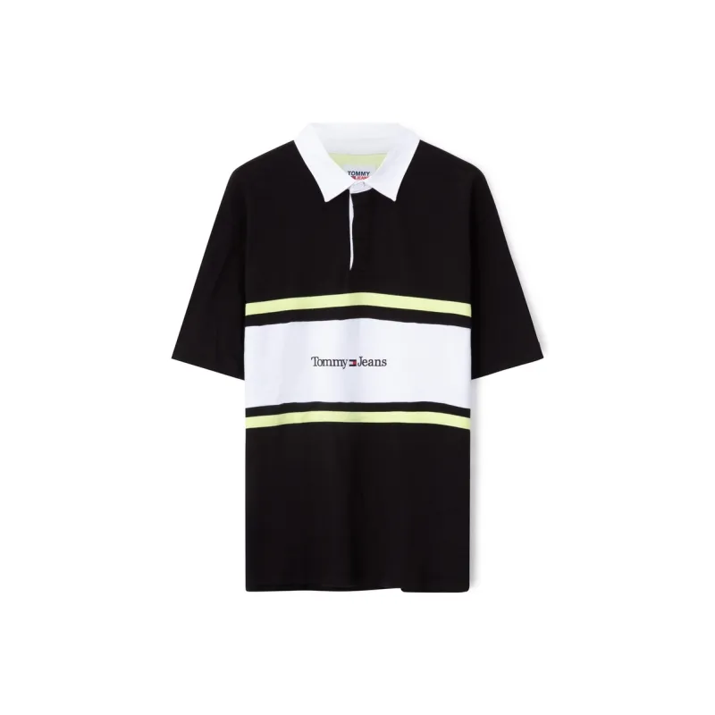 Tommy Hilfiger Polo Shirts Men Black White BDS-0