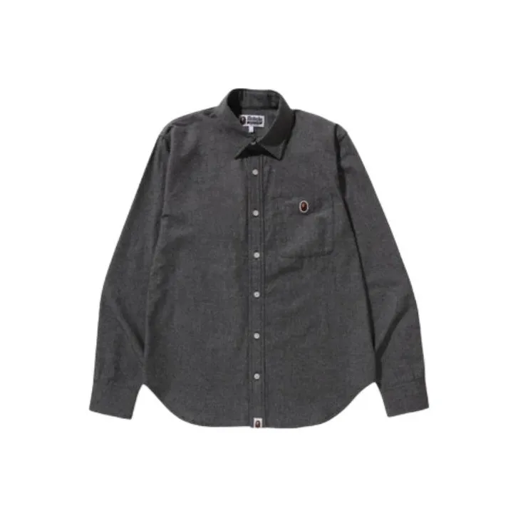 Bape One Point Chambray Shirt-0