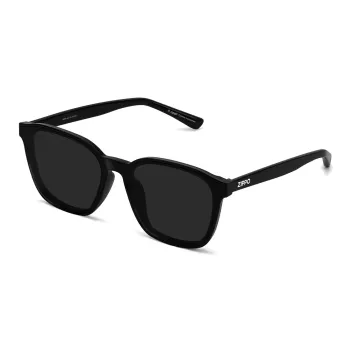 ZIPPO Plate Frame TR90 Cat Eye Sunglasses Unisex Black/Transparent Gray