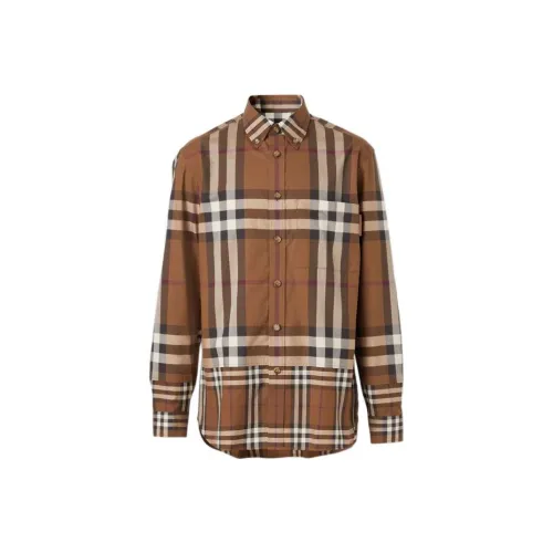 Burberry Tartan Motif Cotton Shirt