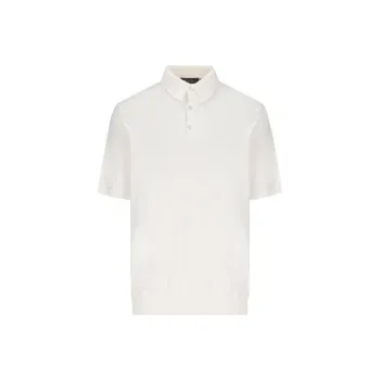 Loro Piana Polo Shirts Men Ecru