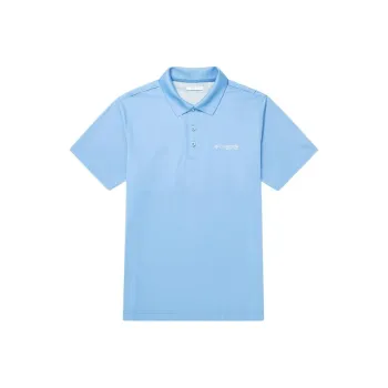 Columbia Polo Shirts Men Sky Blue