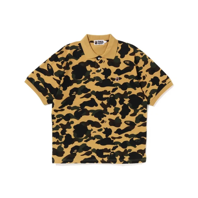 Bape 1st Camo Large Ape Head Polo-1