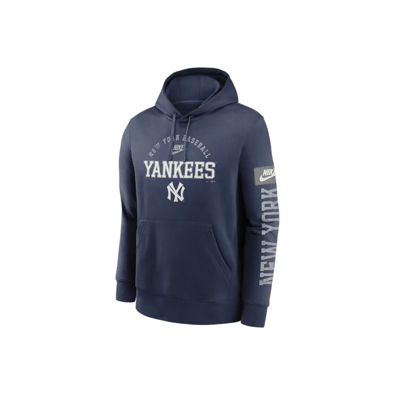 Nike x MLB New York Yankees Cooperstown Splitter Club American Sweatshirt New York Yankees Men's Marine Blue-0