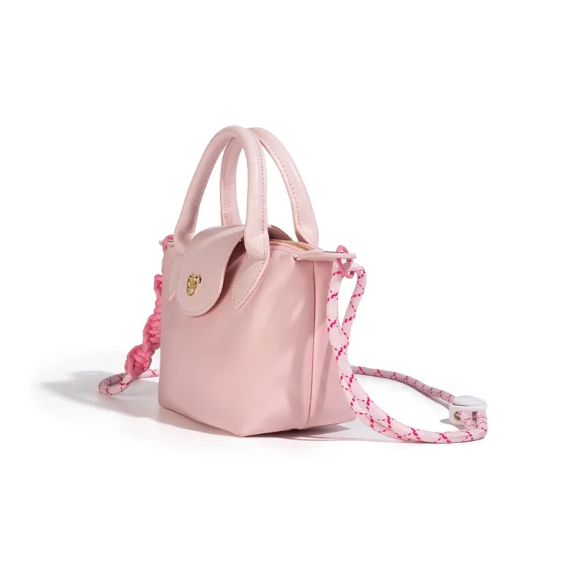NOISY TEDDY Nylon Dumpling Bag Handbag Regular Women's Pink/Blue/Rose Red/Purple-3