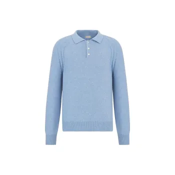 DIOR Icons Long Sleeved Knit Polo Shirt