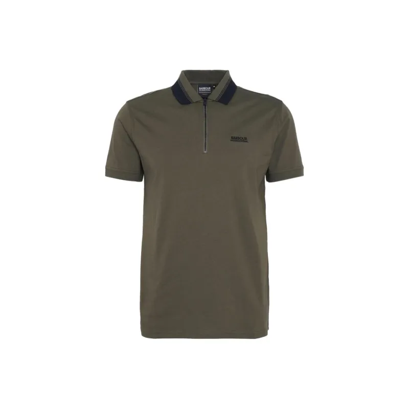 BARBOUR FW24 Polo Shirt Men's Olive Green-0