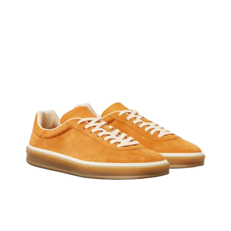 Loro Piana Tennis Walk Low Top Skateboard Shoes Men's Orange-2