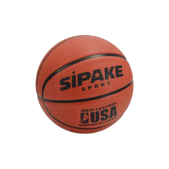 SIPAKESPORT Rubber Basketball Red Brown Size 3/4 Size/5 Size Match Kids'-1