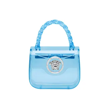 VERSACE La Medusa Acrylic Shoulder Bag, Crossbody Bag, Handbag Mini Women's Blue
