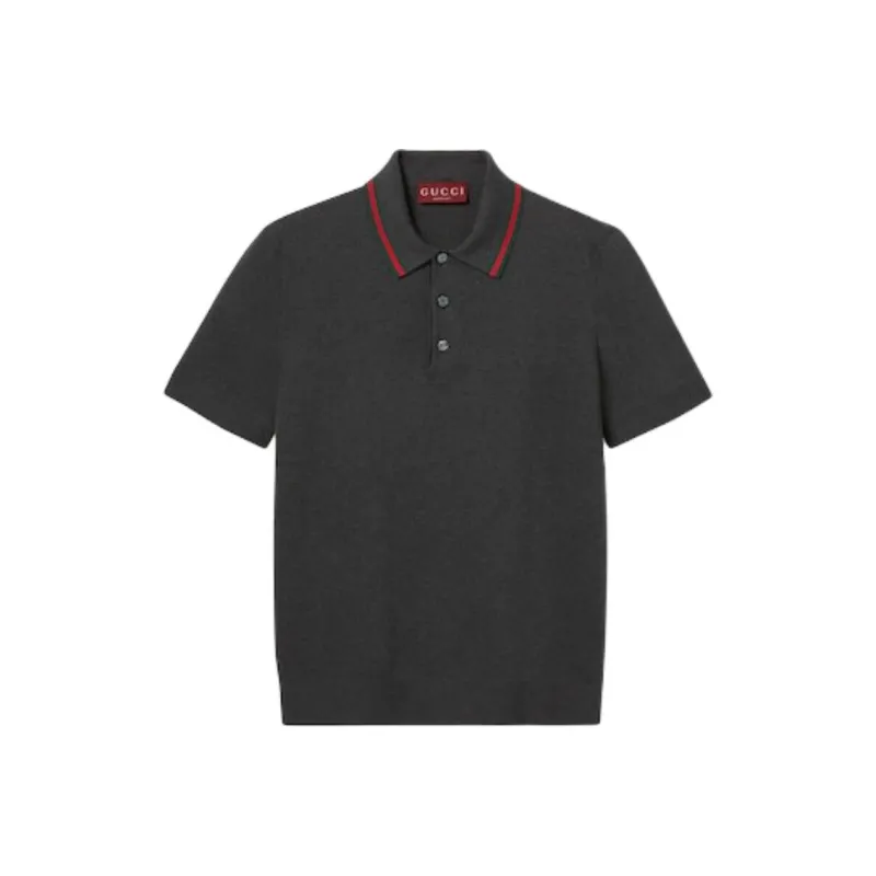GUCCI Polo Shirt Men's Dark Gray-0