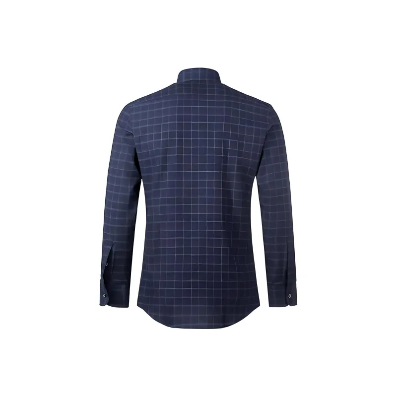 Zzegna Shirts Men Dark Blue-1