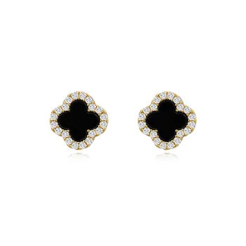 YDE S925 Silver Stud Earrings Women's